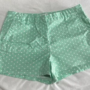 Elle Mint Green Polka Dot Women's Shorts